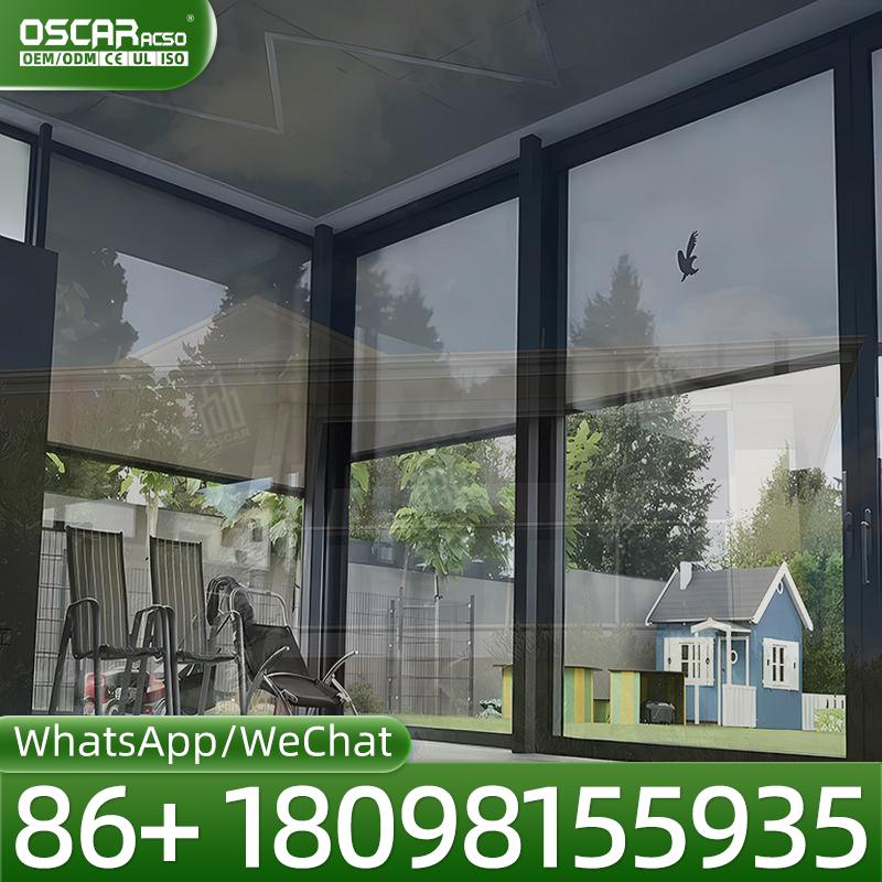 Outdoor Power Roller Shades - Outdoor Battery Powered Roller Shades with