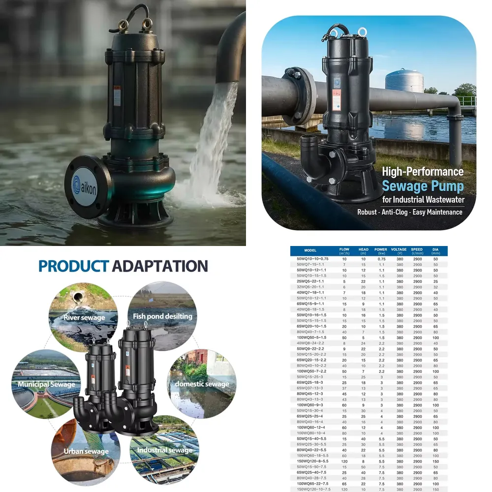 Water Pump Submersible - 5 0.75 Kw Submersible Sewage Pump