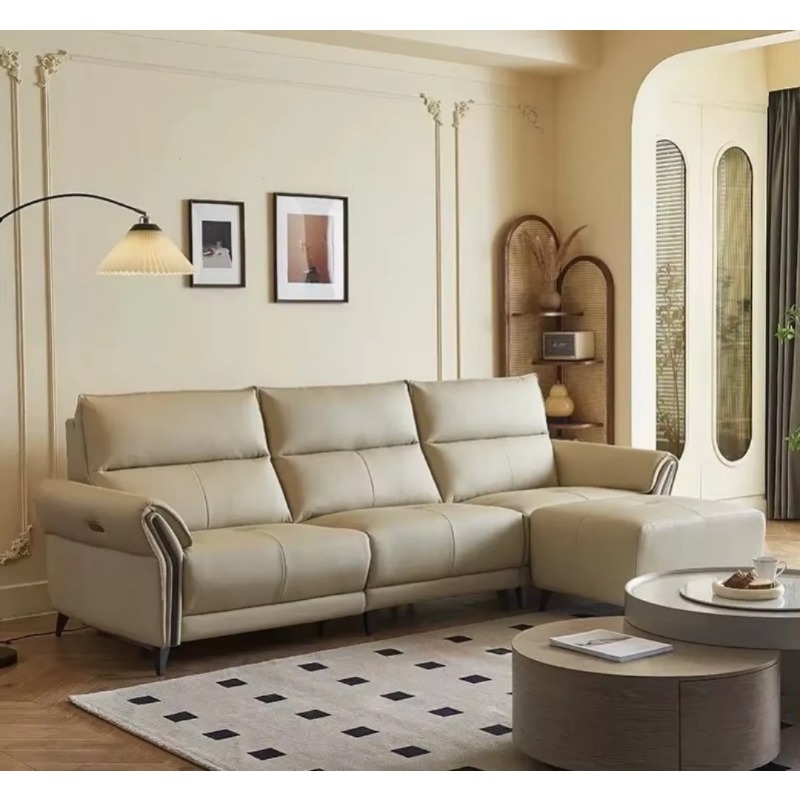 Italian Minimalist Cream Strai - Outdoor Power Recliner 评论和价格