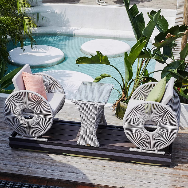 Modern Waterproof Double Wheel - Outdoor Power Recliner 评论和价格