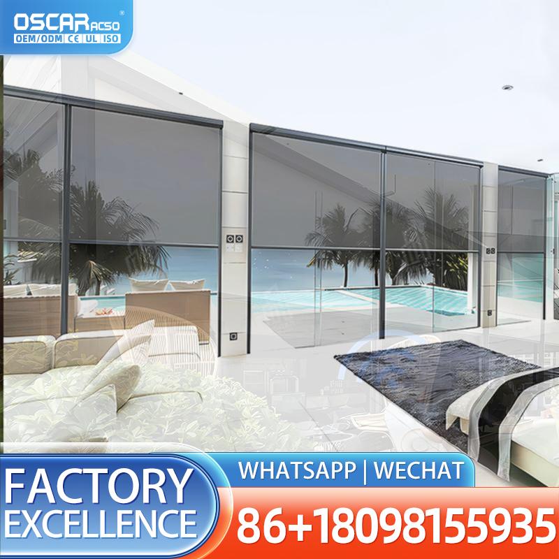 Electric Vertical Roller Blind - Outdoor Power Roller Shades 评论和价格