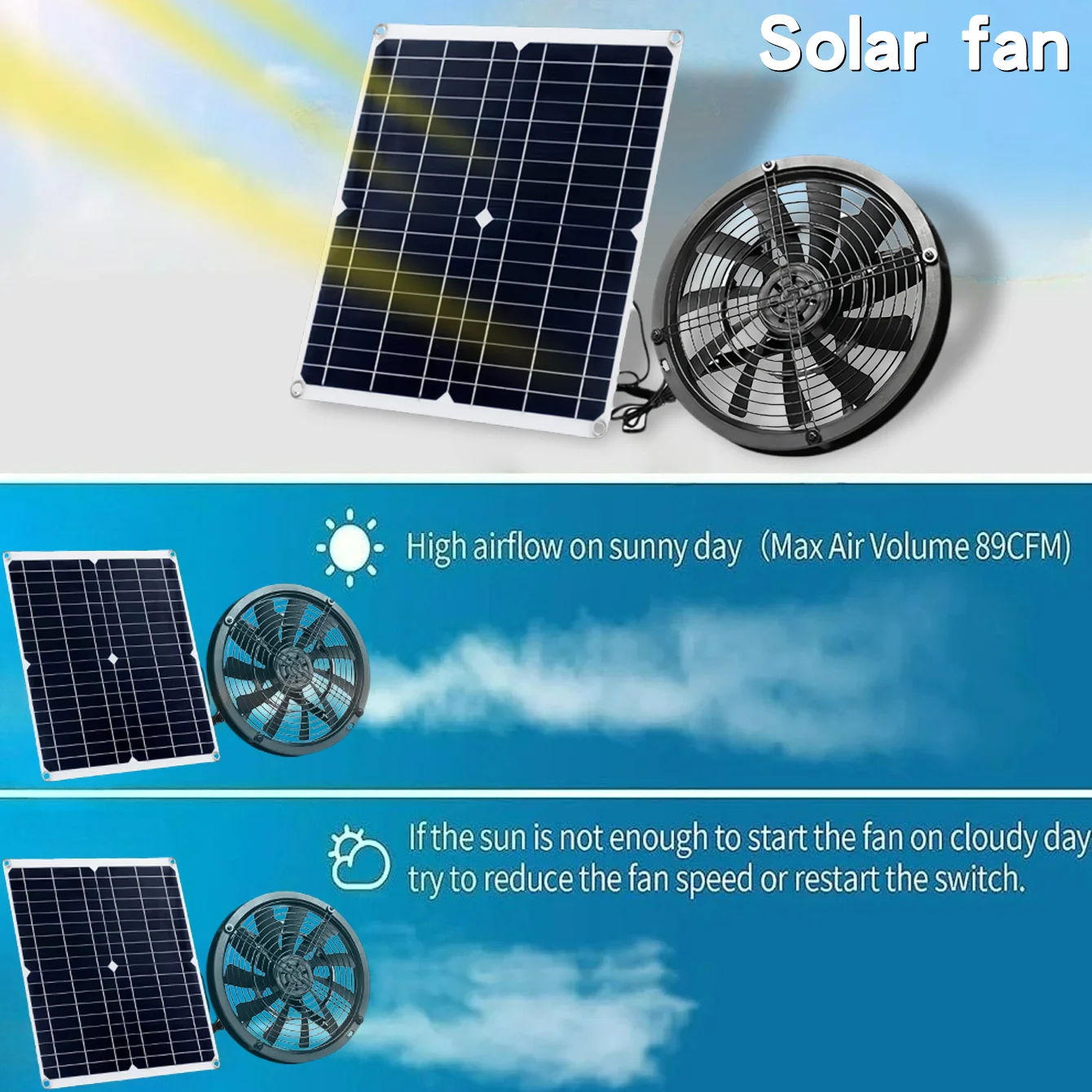 Outdoor Solar Powered Weatherp - Outdoor Power Vent 评论和价格