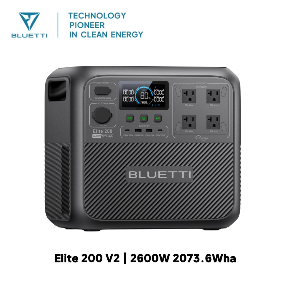 【Renew】BLUETTI Elite 200 V2 Po - Portable Generator Inverter 评论和价格